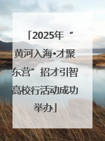 2025年“黄河入海•才聚东营”招才引智高校行活动成功举办